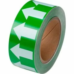 Brady® 91421 Pipe Marker Arrow Tape, Vinyl, 2"W x 30 Yds., Green/White
