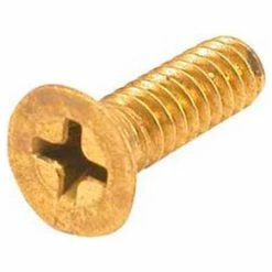 Allpoints 1021106 Screw, Flat Head, 10-24, Brass
