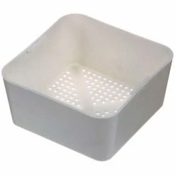 Allpoints 32-1422 6 1/2" x 6 1/2" Plastic Floor Drain Strainer with 3/16" Holes