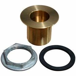 Standard Keil Allpoints 56-1210 Brass Sink Drain - 1" NPS; 1 1/2" Long; 1 3/8" Sink Opening