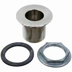 Standard Keil Allpoints 56-1211 Nickel Plated Brass Sink Drain - 1" NPS; 1 1/2" Long; 1 3/8" Sink Opening