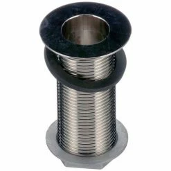 Standard Keil Allpoints 56-1213 Nickel Plated Brass Sink Drain - 1" NPS; 3 1/4" Long; 1 3/8" Sink Opening