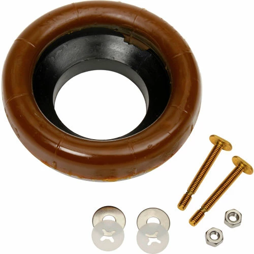 Fluidmaster 7511 Wax Toilet Bowl Gasket W/Flange & Bolts - Image 2