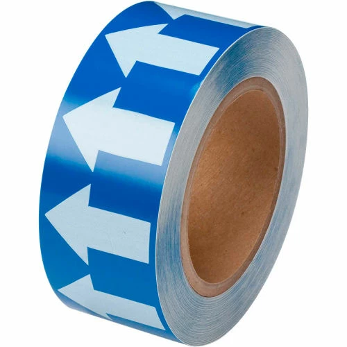 Brady® 91423 Pipe Marker Arrow Tape, Vinyl, 2"W x 30 Yds., Blue/White - Image 3
