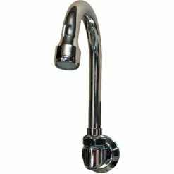 SANI-LAV 2002 Chrome-Plated Brass Wall-Mount 6" Swivel Spout.