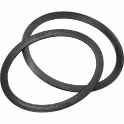 TOPOG-E Series 180 Manway Gasket, 12" x 16" x 1-3/8", Black Rubber, Elliptical, 2 Pack