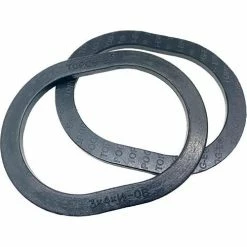 TOPOG-E Series 180 Handhole Gasket, 3" x 4-1/2" x 9/16", Black Rubber, Obround, 2 Pack