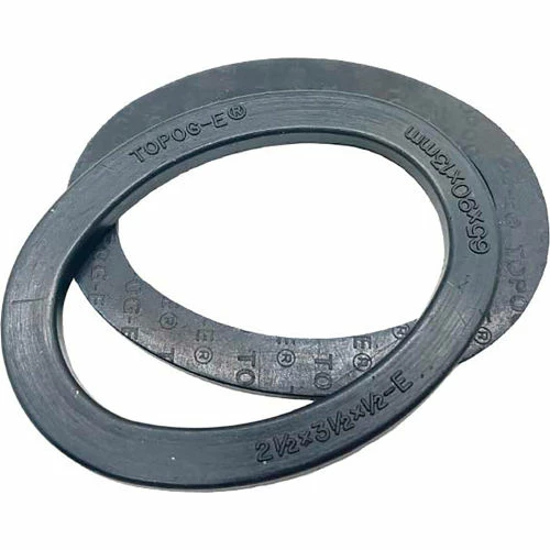 TOPOG-E Series 180 Handhole Gasket, 4-1/2" x 6-1/2" x 1-1/4", Black Rubber, Elliptical, 2 Pack
