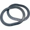 TOPOG-E Series 180 Handhole Gasket, 4" x 5" x 5/8", Black Rubber, Obround, 2 Pack