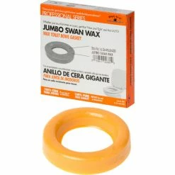 Black Swan Jumbo Swan Wax With 1/4" x 2-1/4" Brass Plated Bolt Kit With Double Nuts & Washers, 12227 - Pkg Qty 48