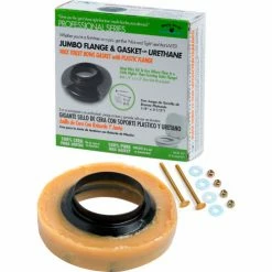 Black Swan BlackSwan Jumbo Flange/Gasket w/Urethane,1/4"x3-1/2"ClosetBrassBoltKit,Plastic StandUpWashers,12171 - Pkg Qty 24