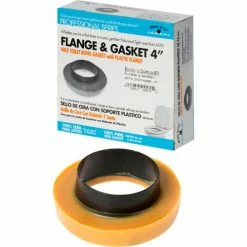 Black Swan BlackSwan Flange/Gasket w/Urethane,4",1/4"x2-1/4"Brass Plated Bolt Kit,Plastic StandUp Washers - Pkg Qty 24