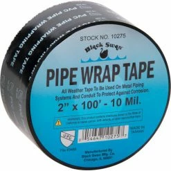 Black Swan Pipe Wrap Tape , 2" x 100' - 10 mil - Pkg Qty 24