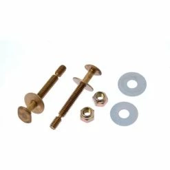 Black Swan Birdy Bolts - Brass - Bagged, 1/4" X 2-14" - Pkg Qty 50