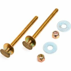 Black Swan Birdy Bolts - Brass - Bagged, 1/4" X 3-1/2" - Pkg Qty 50