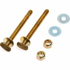 Black Swan Birdy Bolts - Brass - Bagged, 5/16" X 3-1/2" - Pkg Qty 50