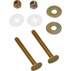 Black Swan Closet Bolts - Brass - Bagged (Style 2), 5/16" X 3-1/2" - Pkg Qty 50