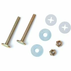 Black Swan Closet Bolts - Brass Plated - Bagged (Style 2), 5/16" X 1-3/4" - Pkg Qty 50