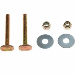 Black Swan Closet Bolts - Brass Plated- Bagged (Style 1), 5/16" X 2-1/4" - Pkg Qty 50
