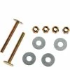 Black Swan Closet Bolts - Brass Plated - Bagged (Style 3), 5/16" X 2-1/4" - Pkg Qty 50