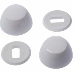 Black Swan Round Toilet Bolt Caps - Pkg Qty 12