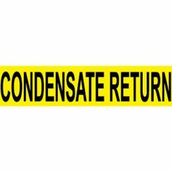 Pressure-Sensitive Pipe Marker - Condensate Return, Pack Of 25