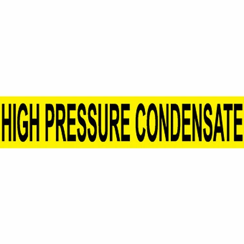 Pressure-Sensitive Pipe Marker - High Pressure Condensate, Pack Of 25