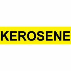 Pressure-Sensitive Pipe Marker - Kerosene, Pack Of 25