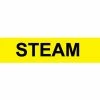 Pressure-Sensitive Pipe Marker - Steam, Pack Of 25