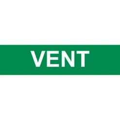 Pressure-Sensitive Pipe Marker - Vent, Pack Of 25