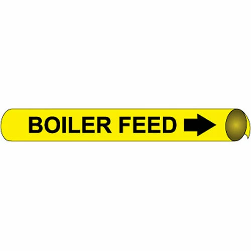 Precoiled and Strap-on Pipe Marker - Boiler Feed