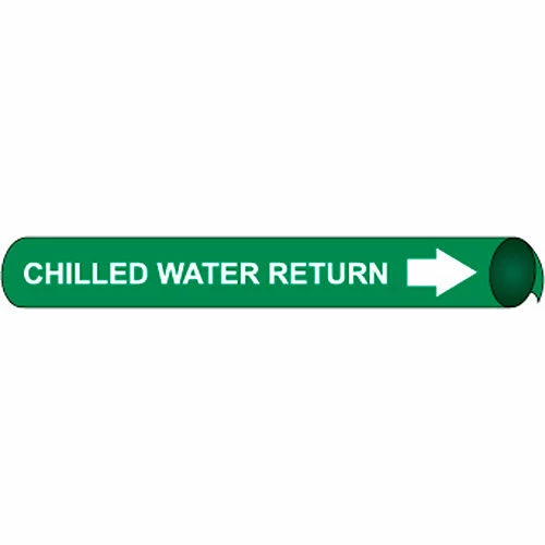 Precoiled and Strap-on Pipe Marker - Chilled Water Return