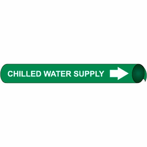 Precoiled and Strap-on Pipe Marker - Chilled Water Supply