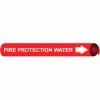 Precoiled and Strap-on Pipe Marker - Fire Protection Water
