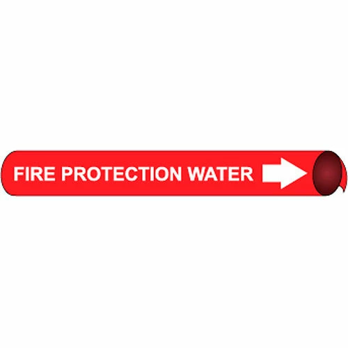 Precoiled and Strap-on Pipe Marker - Fire Protection Water