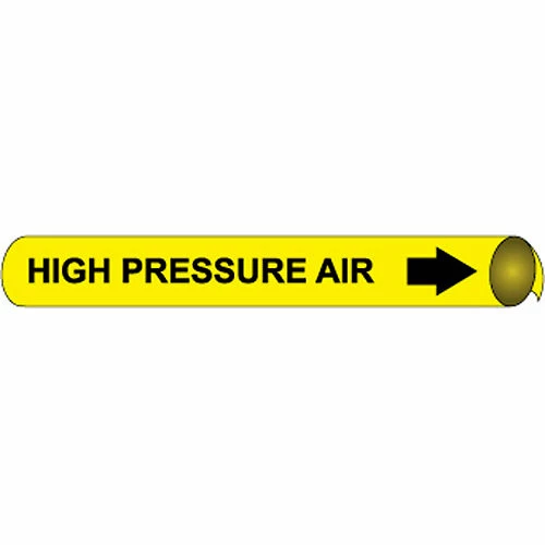 Precoiled and Strap-on Pipe Marker - High Pressure Air
