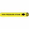 Precoiled and Strap-on Pipe Marker - High Pressure Steam