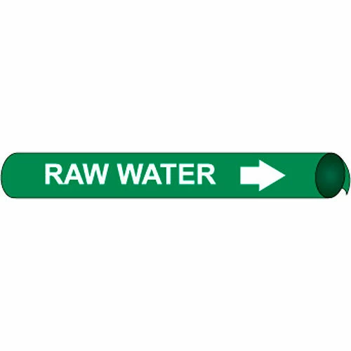 Precoiled and Strap-on Pipe Marker - Raw Water