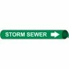 Precoiled and Strap-on Pipe Marker - Storm Sewer