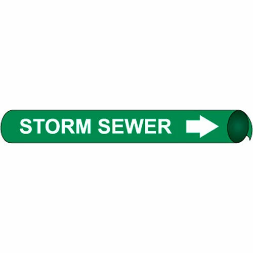 Precoiled and Strap-on Pipe Marker - Storm Sewer