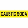 Pressure-Sensitive Pipe Marker - Caustic Soda, Pack Of 25