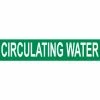 Pressure-Sensitive Pipe Marker - Circulating Water, Pack Of 25