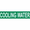 Pressure-Sensitive Pipe Marker - Cooling Water, Pack Of 25