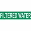 Pressure-Sensitive Pipe Marker - Filtered Water, Pack Of 25