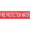 Pressure-Sensitive Pipe Marker - Fire Protection Water, Pack Of 25