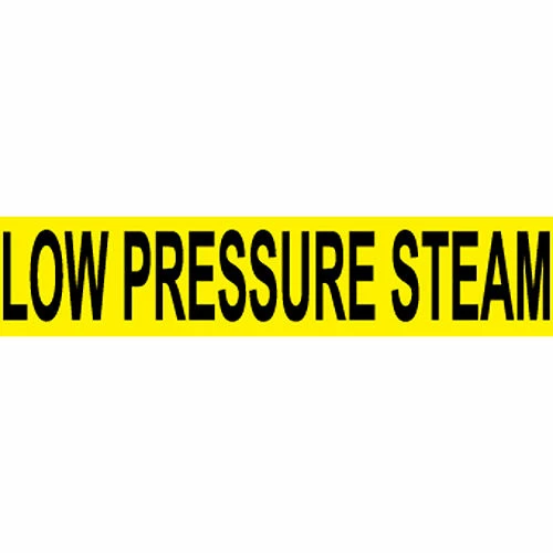 Pressure-Sensitive Pipe Marker - Low Pressure Steam, Pack Of 25