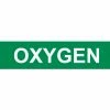 Pressure-Sensitive Pipe Marker - Oxygen, Pack Of 25 - Pkg Qty 25