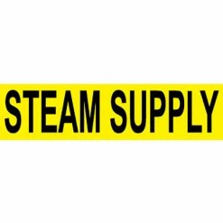 Pressure-Sensitive Pipe Marker - Steam Supply, Pack Of 25 - Pkg Qty 25