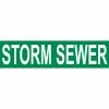 Pressure-Sensitive Pipe Marker - Storm Sewer, Pack Of 25 - Pkg Qty 25
