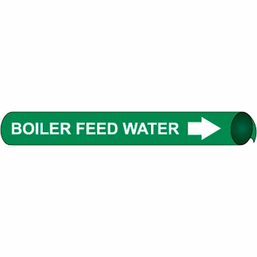 Precoiled and Strap-on Pipe Marker - Boiler Feed Water